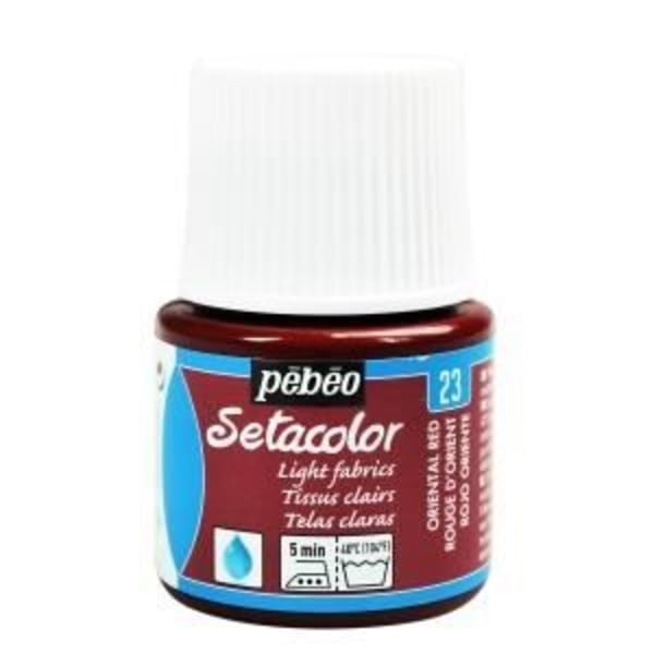 Kangasmaali - PéBéo - Setacolor - Itämainen punainen - 45 ml - Mattapinta Röd orient