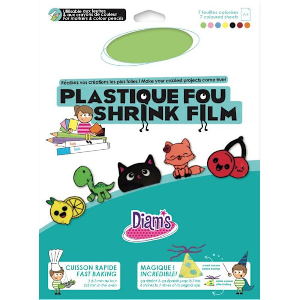 Plastique Fou Färgutbud 7 ark Flerfärgad