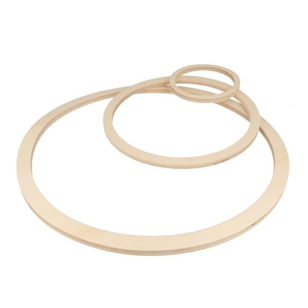 6 puukiekkoa 13, 26 ja 40 cm beige