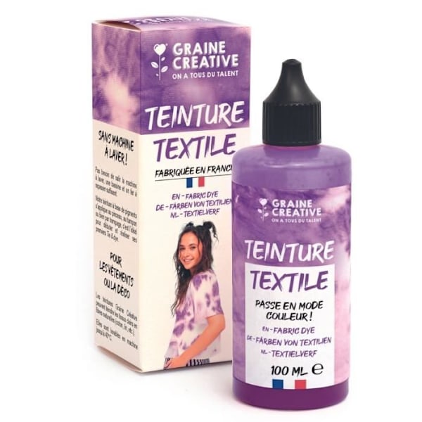 Tekstiilimaali - CREATIVE SEED WE ALL TALENT - Tie and die -efekti - Violetti - 100 ml Lila