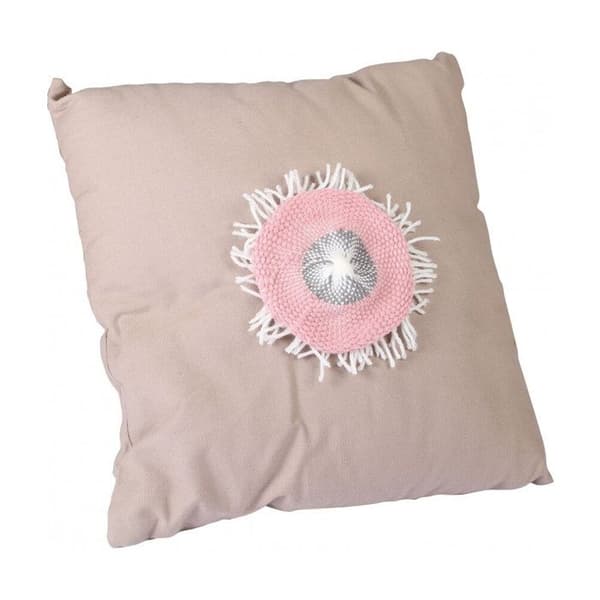 Kit ram för rund vävning i trä Beige och rosa
