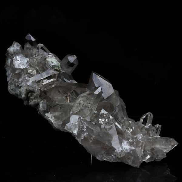 Sten og mineraler. Røgkvarts. 441,0 øre. Mont-Blanc-massivet, Haute-Savoie, Frankrig.