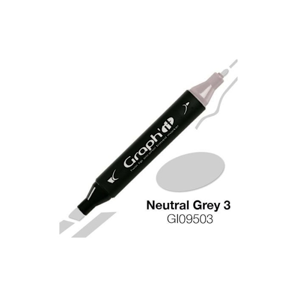 Graph'It - Graph'it 9503 Neutraali Harmaa 3 Alkoholi Marker Neutral grå 3