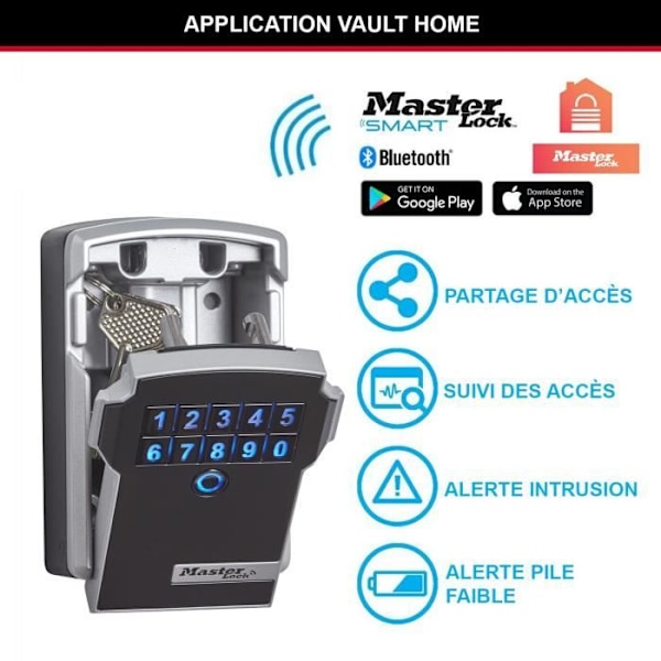 Masterlock säkerhetsskåp Nyckelbox 5441EURD - L format Svart