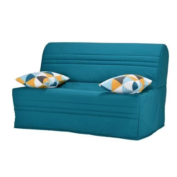 JOE Bänk BZ GEOMETRICO - Turkos tyg - B 143 x D 101 x H 95 cm Turkos