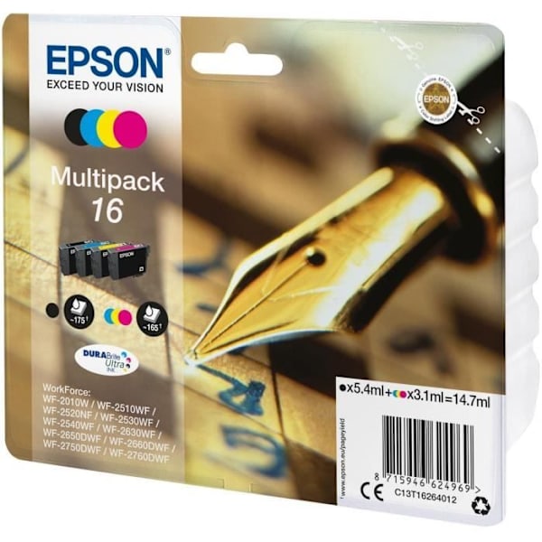 Epson PACK PLUME 4CL mustepatruuna