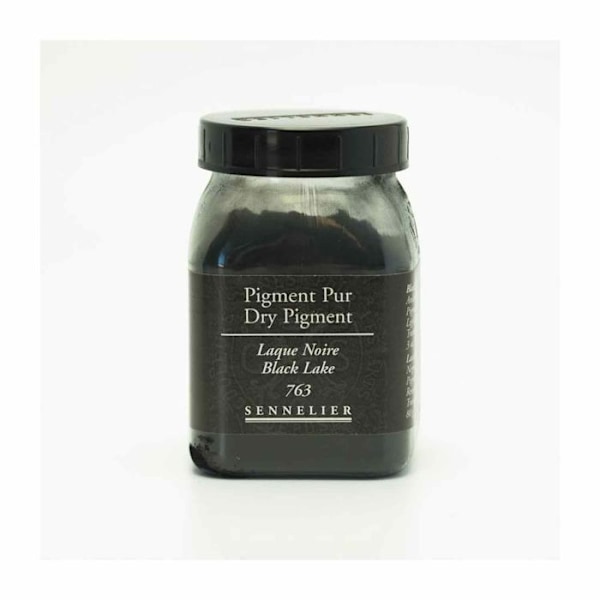 Pigment til fremstilling af maling - 80 g potte - Sort lak Svart