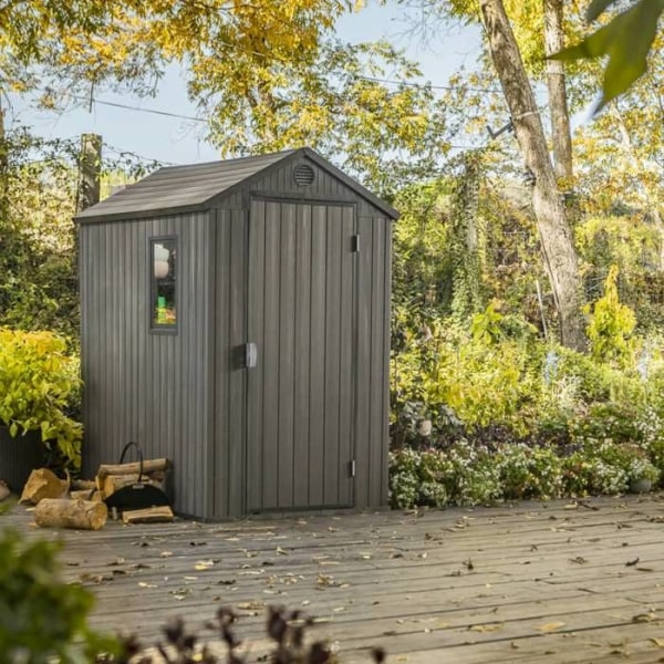 Keter Garden Shed Darwin 46 Grey Wood Look 432439