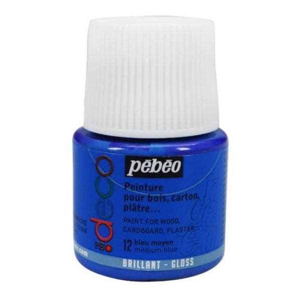 P.BO Deco medium blank blå maling 45ml Pebeo