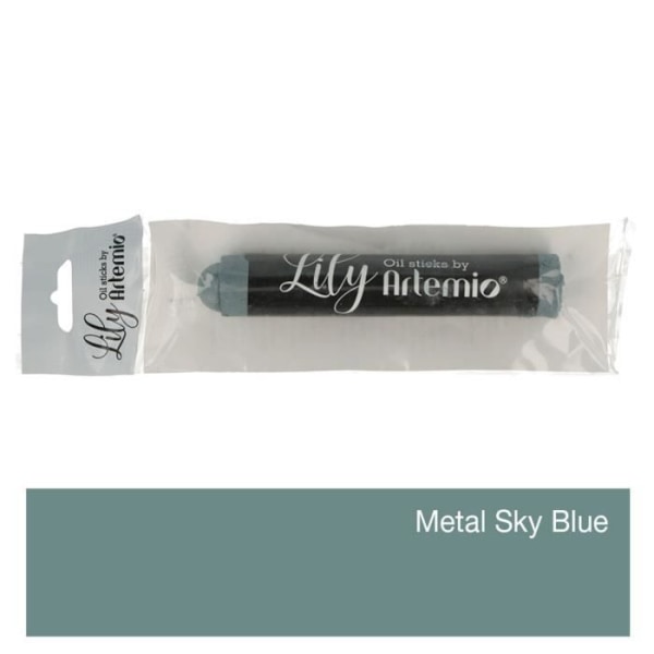 Lily Oil Paint Stick - Himmelsblå metall