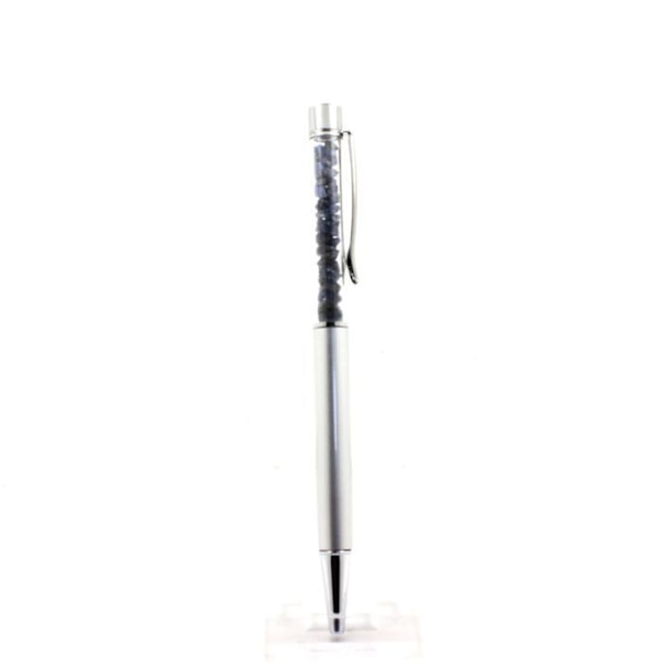 Sten og mineraler. Madagaskar rå safir mineral pen. Grå farve. Grå