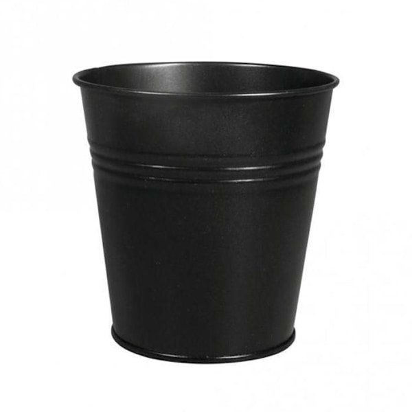 Metalgryde, 10,5cm ø, sort, 11cm, bund ø7,5cm Svart