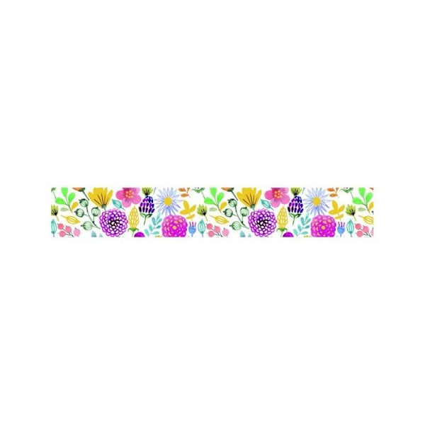 Peiteteippi - Kukkateema - Uudelleenasennettavissa - 15 mm x 10 m Flerfärgad