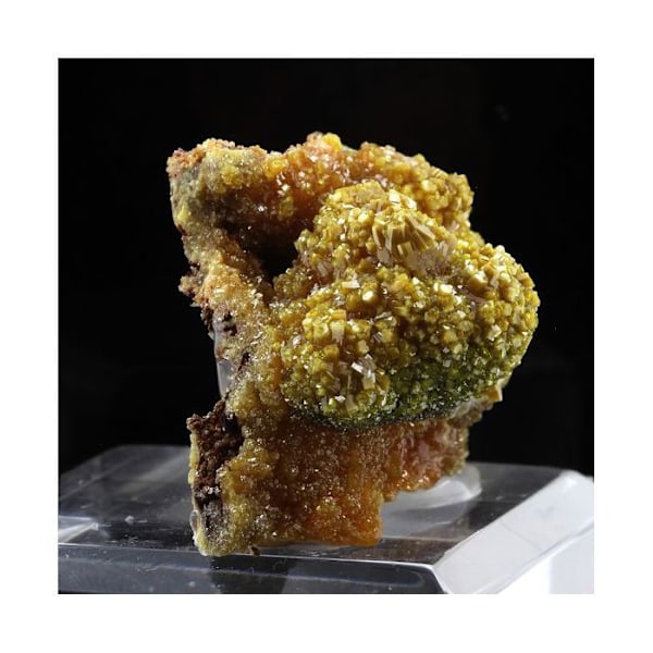 Sten og mineraler. Pyromorphit. 395,0 ct. Bunker Hill Mine, Kellogg, Idaho, USA.