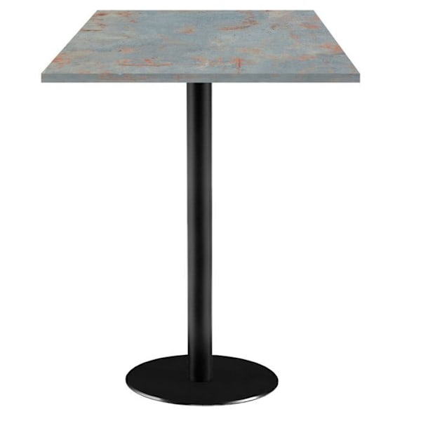 Ståbord 60 x 60 cm - rustgrå Rom model kastanj