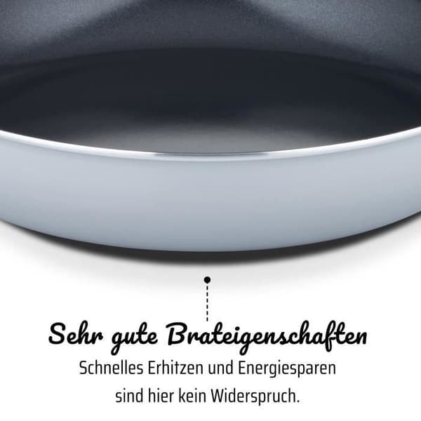 Professionel pande - GSW - PRO BASIC - 40 cm - Induktions - Tykt smedet aluminium - Gastronomikvalitet