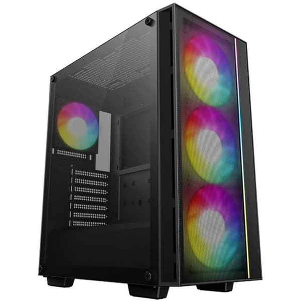 PC kabinet - DEEPCOOL - MATREXX 55 V4 Mesh C - Mid-tower - ATX - Hærdet glas - Mesh front - ARGB - Sort