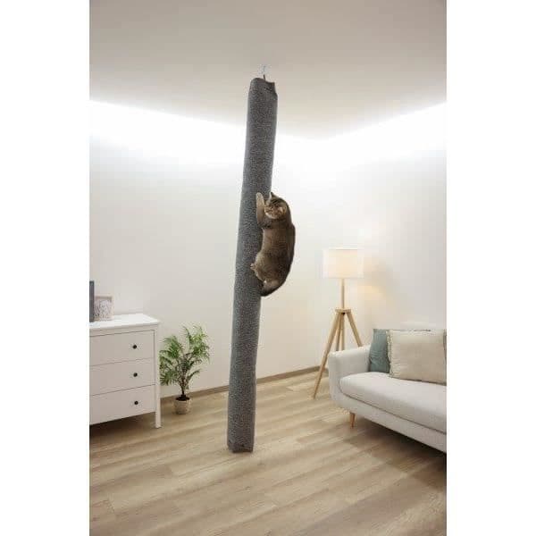 Klatrepose til katte - KERBL - TÆPPE - 16 x 16 x 240 cm - Loftmontering - Polyester