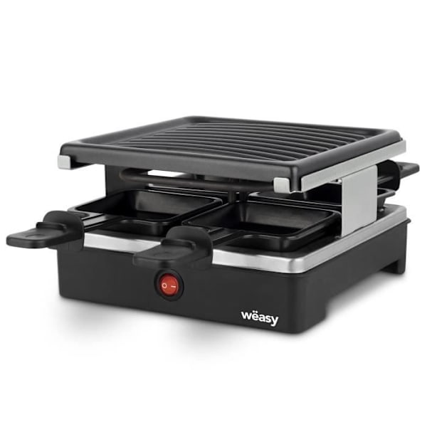 Apparat för raclette WEASY - LUGA40 - För upp till 4 personer - Non-stick beläggning - 600W