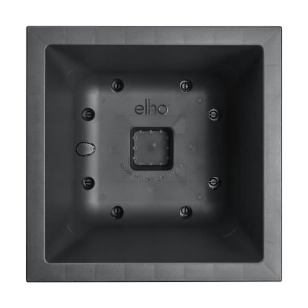 Elho Vivo Next Square 40 Blomsterkasse - Sort - Ø 39 x H 38 cm - indvendigt - 100% genanvendt Living Black