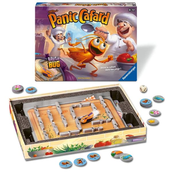 Kackerlacka panik, brädspel för barn, 5 år och uppåt, Ravensburger Vit