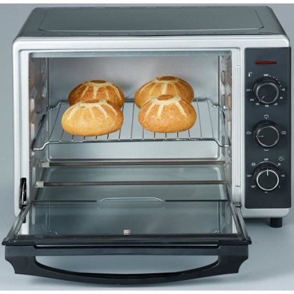 Mini blæserovn SEVERIN TO2056 - 30 L - 1600 W - Sort og sølv