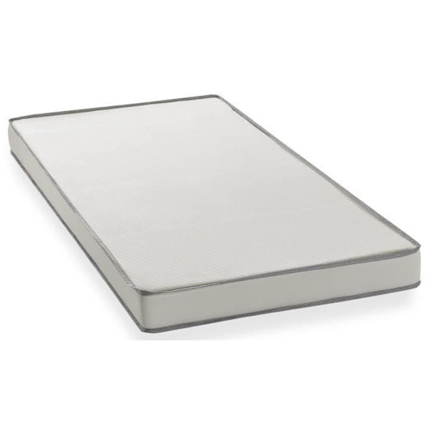 Skummadras 90 x 200 cm - DEKO DREAM Kietoa - Fast komfort - Tykkelse 12 cm - Leveres rullet Vit
