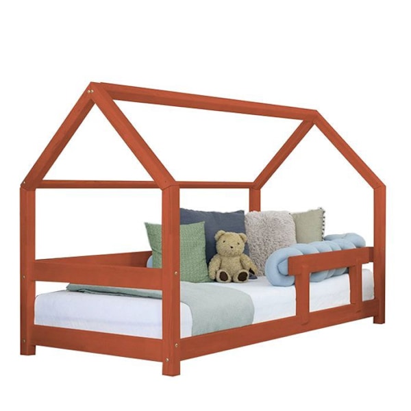 Lit cabane enfant TERY 70 x 160 rød tegl Röd