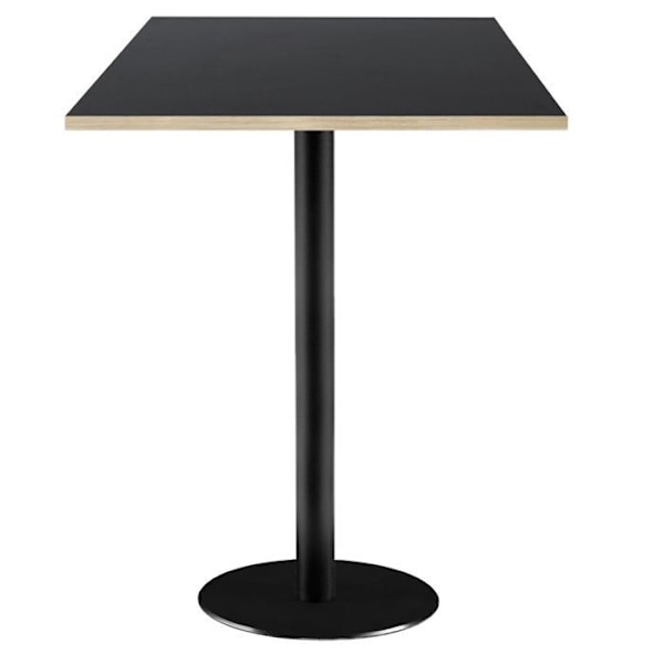Højt bord 60 x 60 cm - sort Rom model med trækanter Svart
