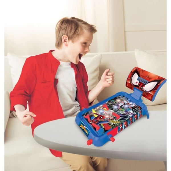 Spider-Man Electronic Pinball Machine - LEXIBOOK - Lys- og lydeffekter Blå