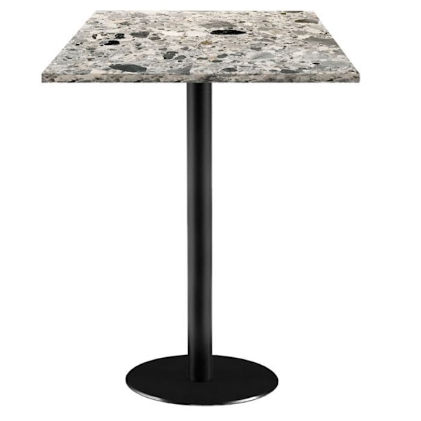 Korkea pöytä 60 x 60 cm - Rome terrazzo cepp malli Grå