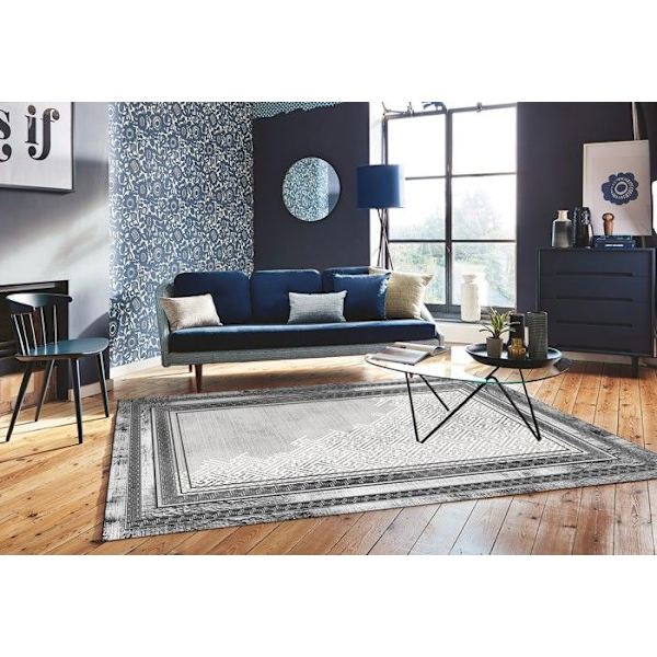 NAJAT Silvermatta, Storlek: 160x230 Grå