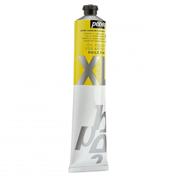 Olie maling - Pébéo - Fine Studio XL Olie - Cadmium Gul Citrin Imitation - 200 ml - Blandet Cadmiumgul citron imitation, klara 