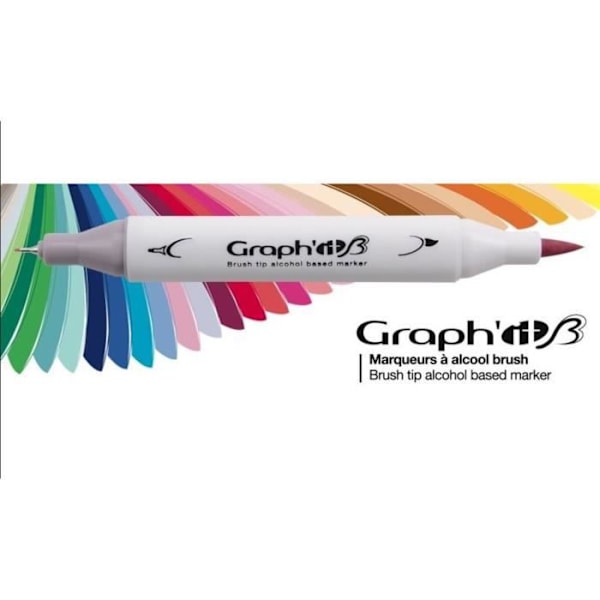 SÆT MED 24 GRAPH'IT ESSENTIAL MARKERE TEGNING KUNST CSK GRAFFITI STYLING DESIGN ARCHITECT PRO LOT FILT MARKER SKITSEBOG B7 NYHED Flerfärgad