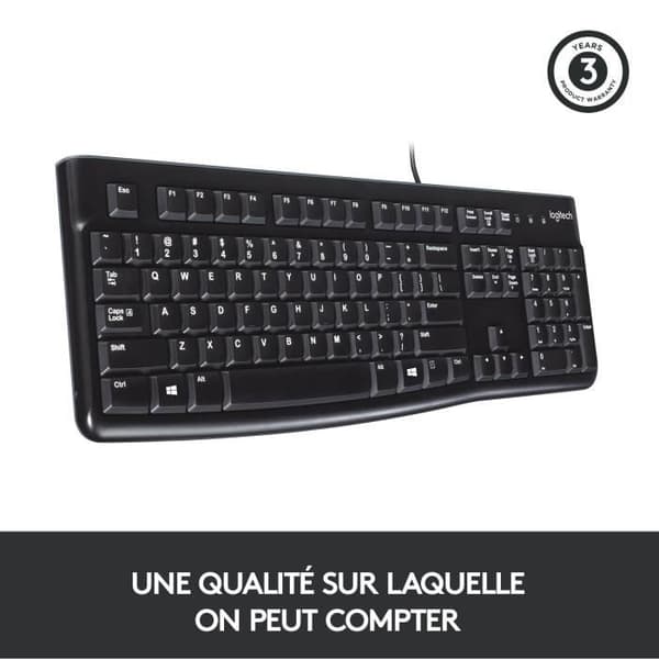 Tastatur - Kablet - Logitech - K120 Business - AZERTY - Sort