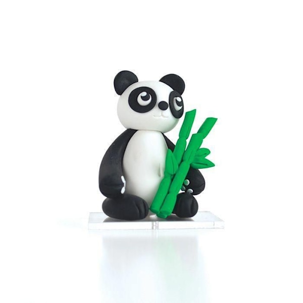 Coffret för modellering av polymerlera för barn - Tao Panda 6,5 cm
