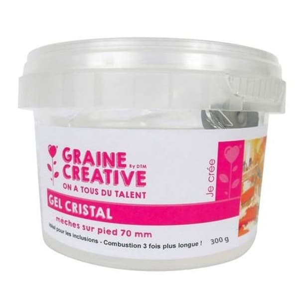 Gel för ljus 300 g + 4 vekar