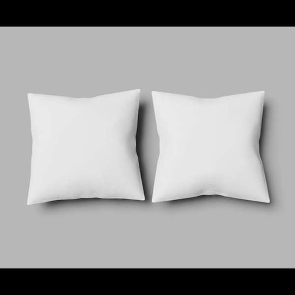 Puder - TILBUD PLEDDER - Polyester - 65x65 cm - Hvid Sæt af 2 Vit