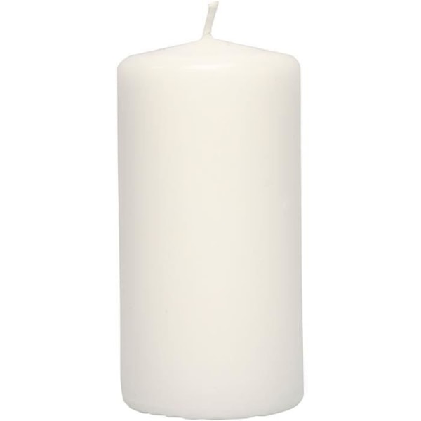 Stearinlys - Ikke specificeret - ref 596101 - 100% raffineret paraffin - Hvid farve - Brændetid 21 timer