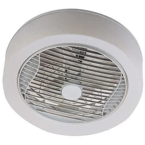 AIR-LIGHT KRONE - Hvid loftventilator Ø40cm 95W med LED lyskrone Vit
