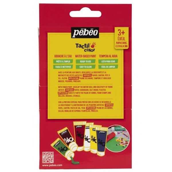 6 vesipohjaista guassia - Päävärit - 6 x 20 ml Flerfärgad