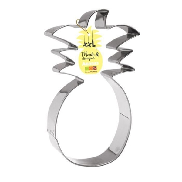 XXL ruostumattomasta teräksestä valmistettu leivonnainen - ananas