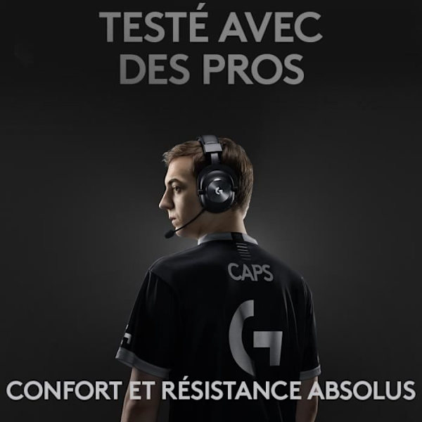 Gaming headset - Trådløs - Logitech G - Pro X - Bluetooth - PC - Sort