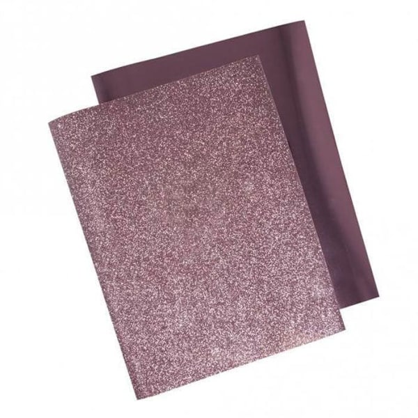 Metallisk strygeoverføring 21,5 x 28 cm - Rosé Rosa