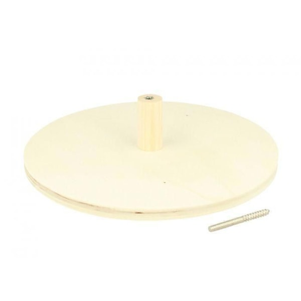 Klädkrok - Artémio - Rund - Trä - 20x5cm - Beige Beige