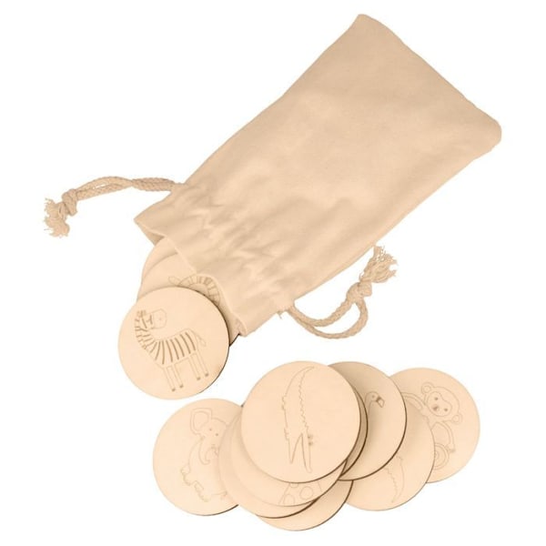 Safari minnesspel i trä Beige