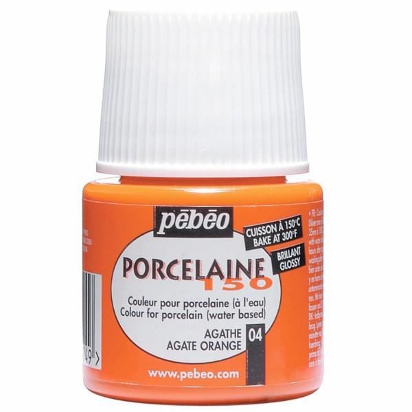 Posliinimaali - Pébéo - 150 Brillant Agathe N°04 - 45ml pullo - Loistavat värit - Kypsennys 150°C