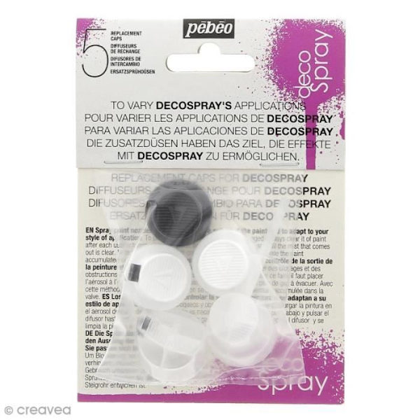 Diffuseurit DecoSpray - PEBEO - 5 kappaletta - Keskivahva - Vakio