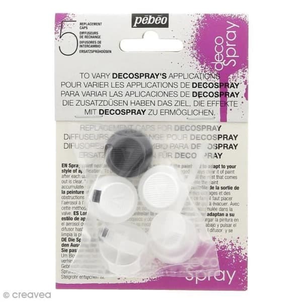 Diffuseurs DecoSpray - PEBEO - Pakke med 5 - Mellem spor - Standard