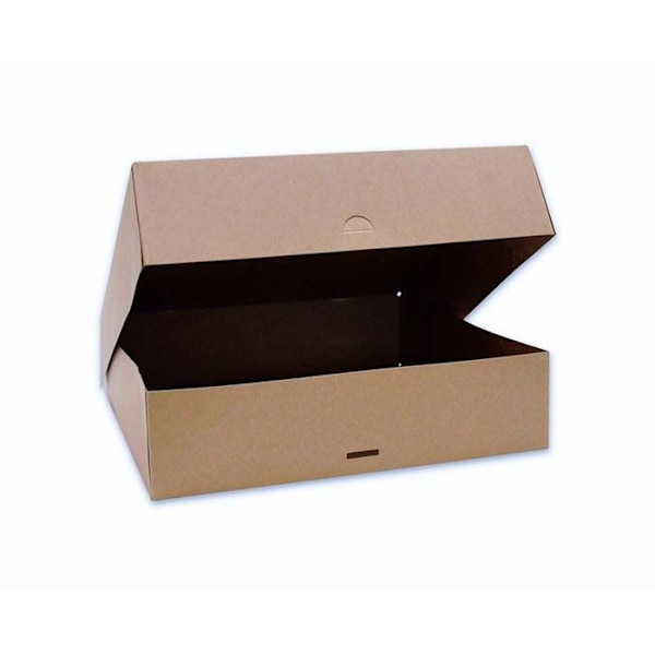 2 kartonger för tårtor 32 x 32 x 8 cm kastanj